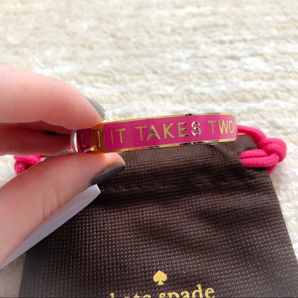 NWT Kate Spade “It Takes Two” idiom bangle - Picture 3 of 6